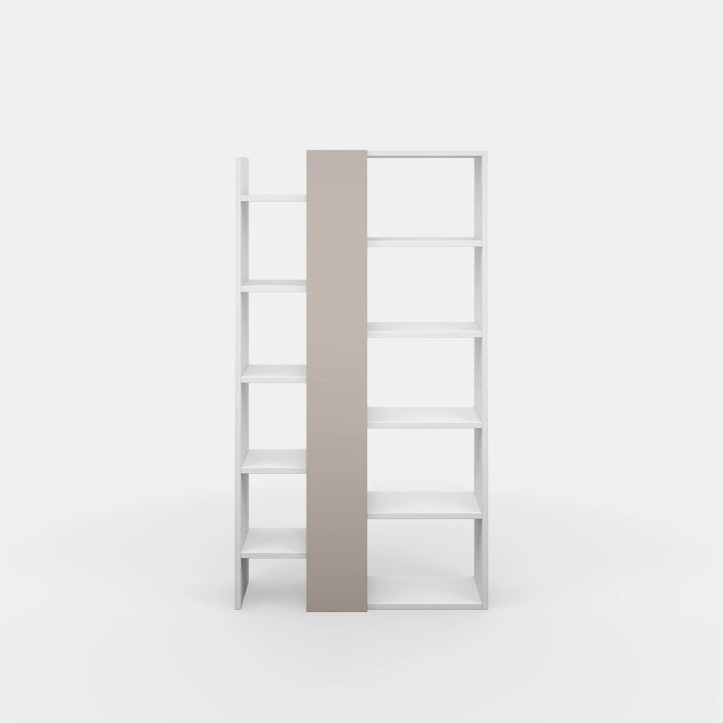 White Light Mocha Modern Bookcase J318313