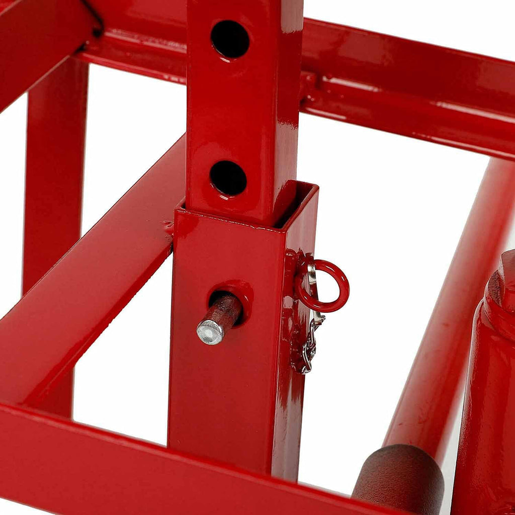 Red Hydraulic Car Lift Ramps R636