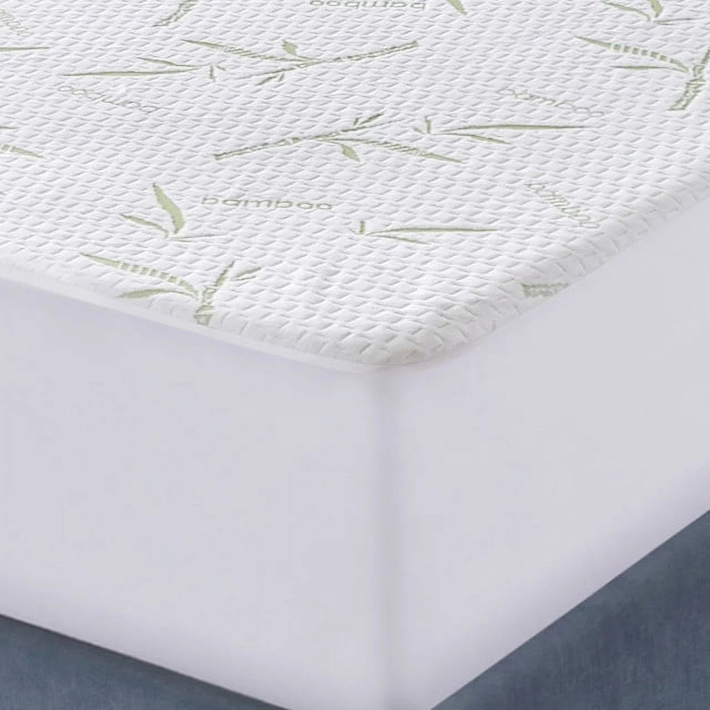 Twin Size Waterproof Bamboo Mattress Protector with Cooling Fabric G3517