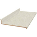 8 ft. White Cascade Laminate Countertop with Integrated Backsplash F495