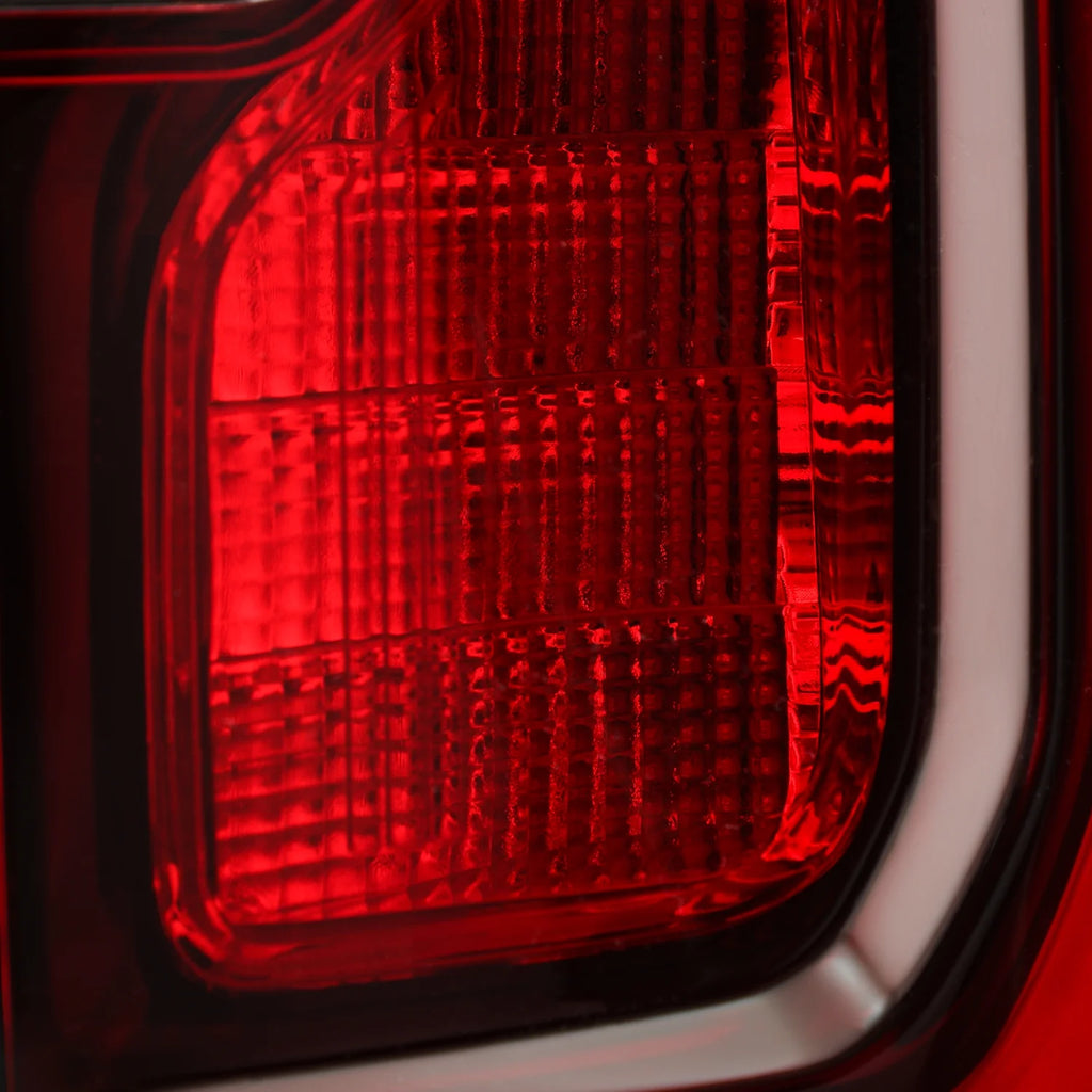 Full LED Chrome Tail Light Pair J2210