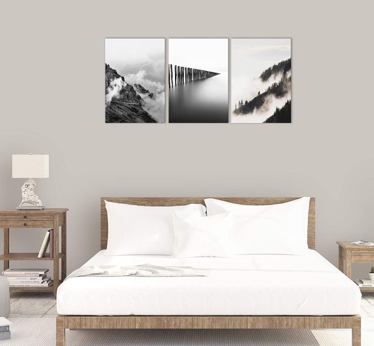 Black and White Canvas Wall Art D89021