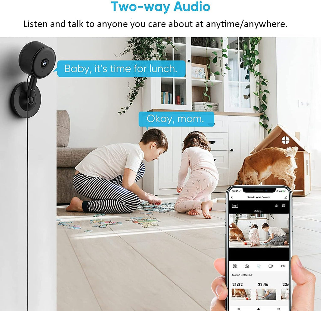 1080P HD Indoor Security Camera with Motion Detection, 2-Way Audio, Night Vision K275011