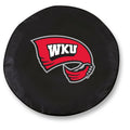 Black Vinyl Fitted Car Tire Cover H415837