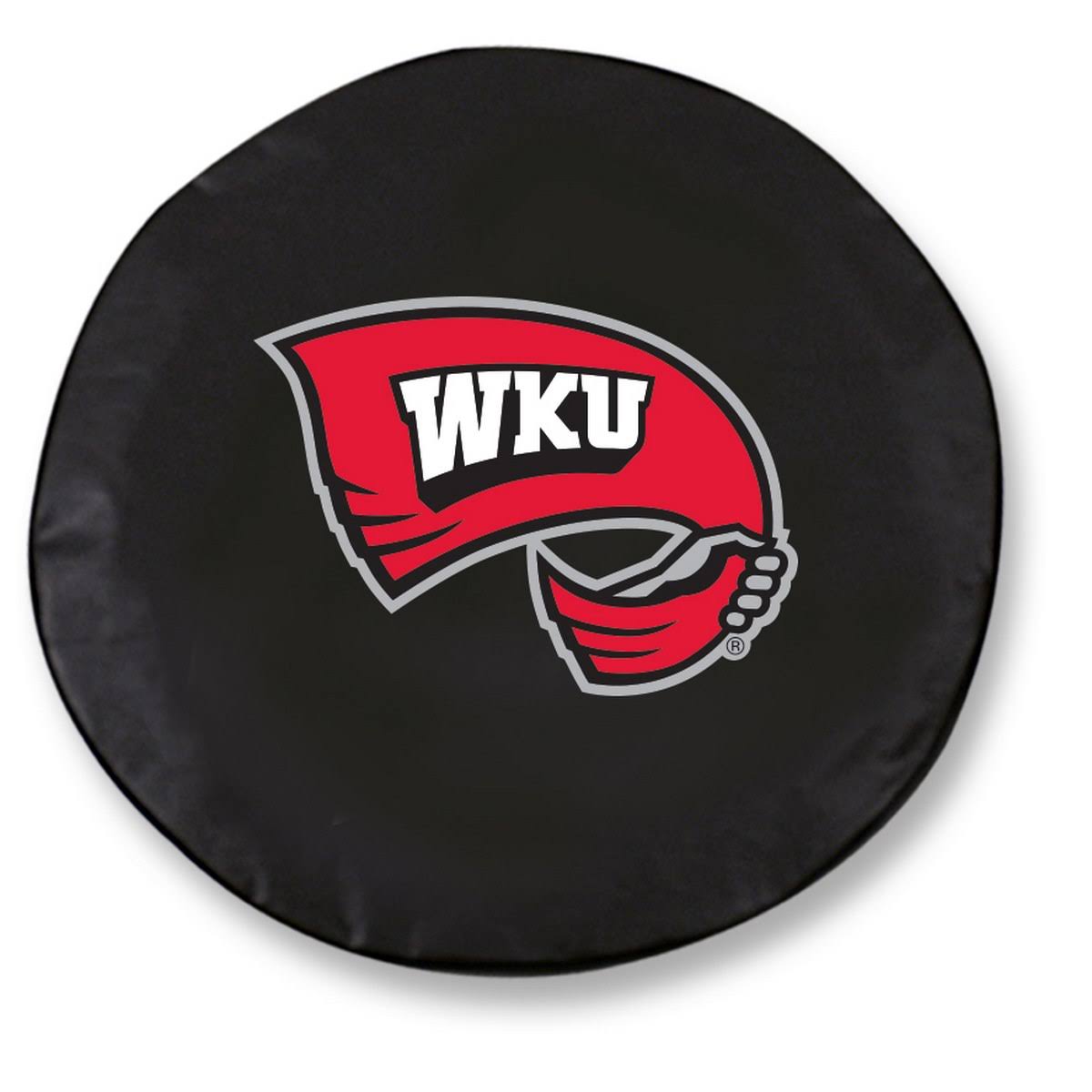 Black Vinyl Fitted Car Tire Cover H415837