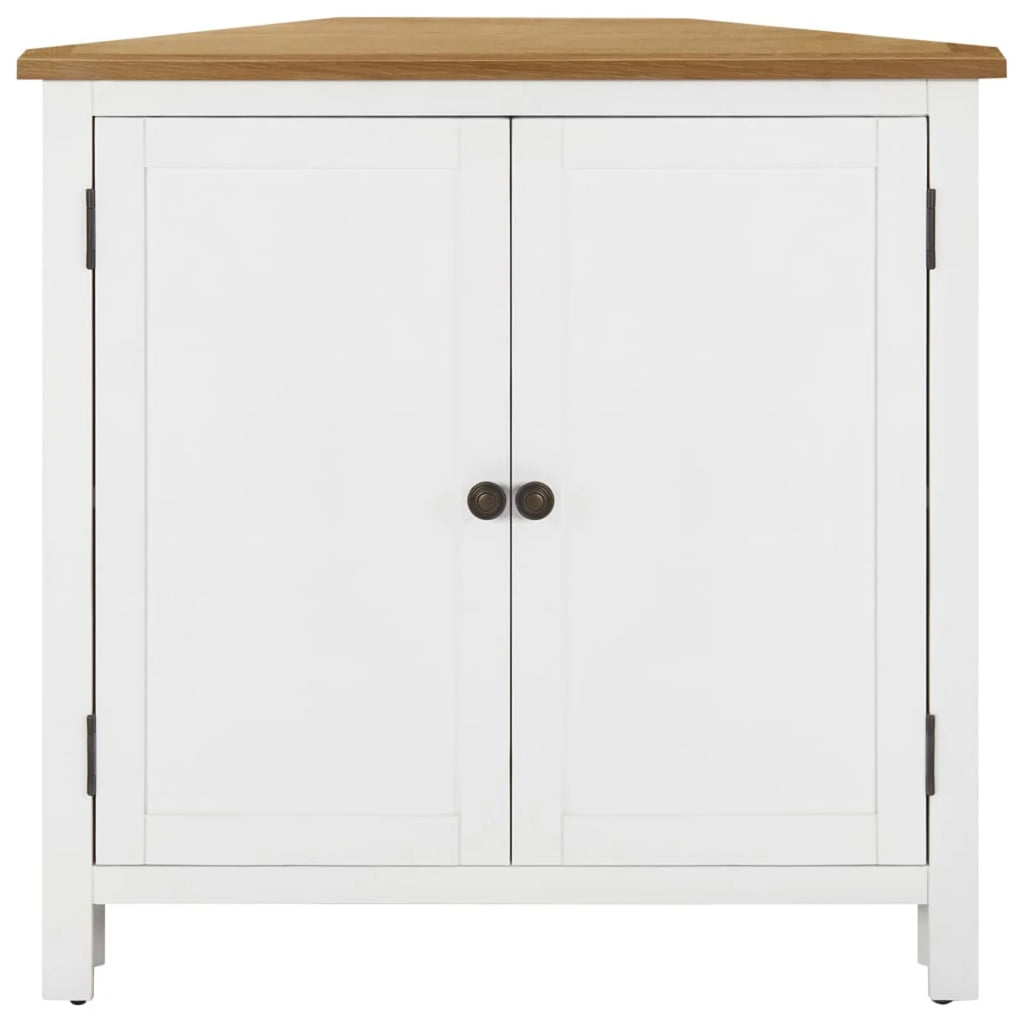 Solid Oak Wood Corner Cabinet C377696