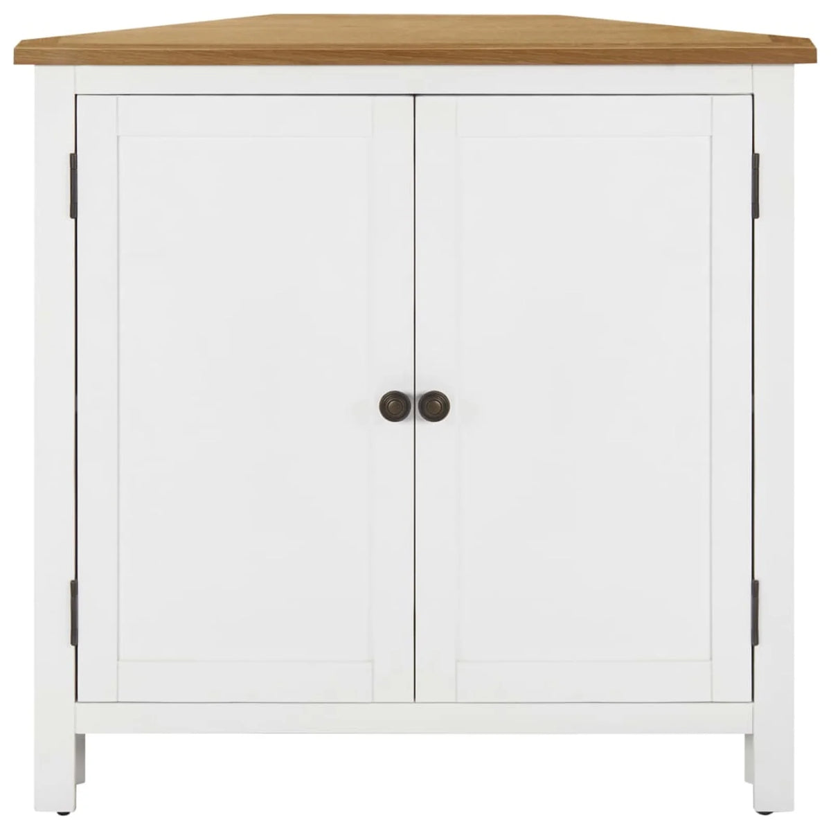 Solid Oak Wood Corner Cabinet C377696
