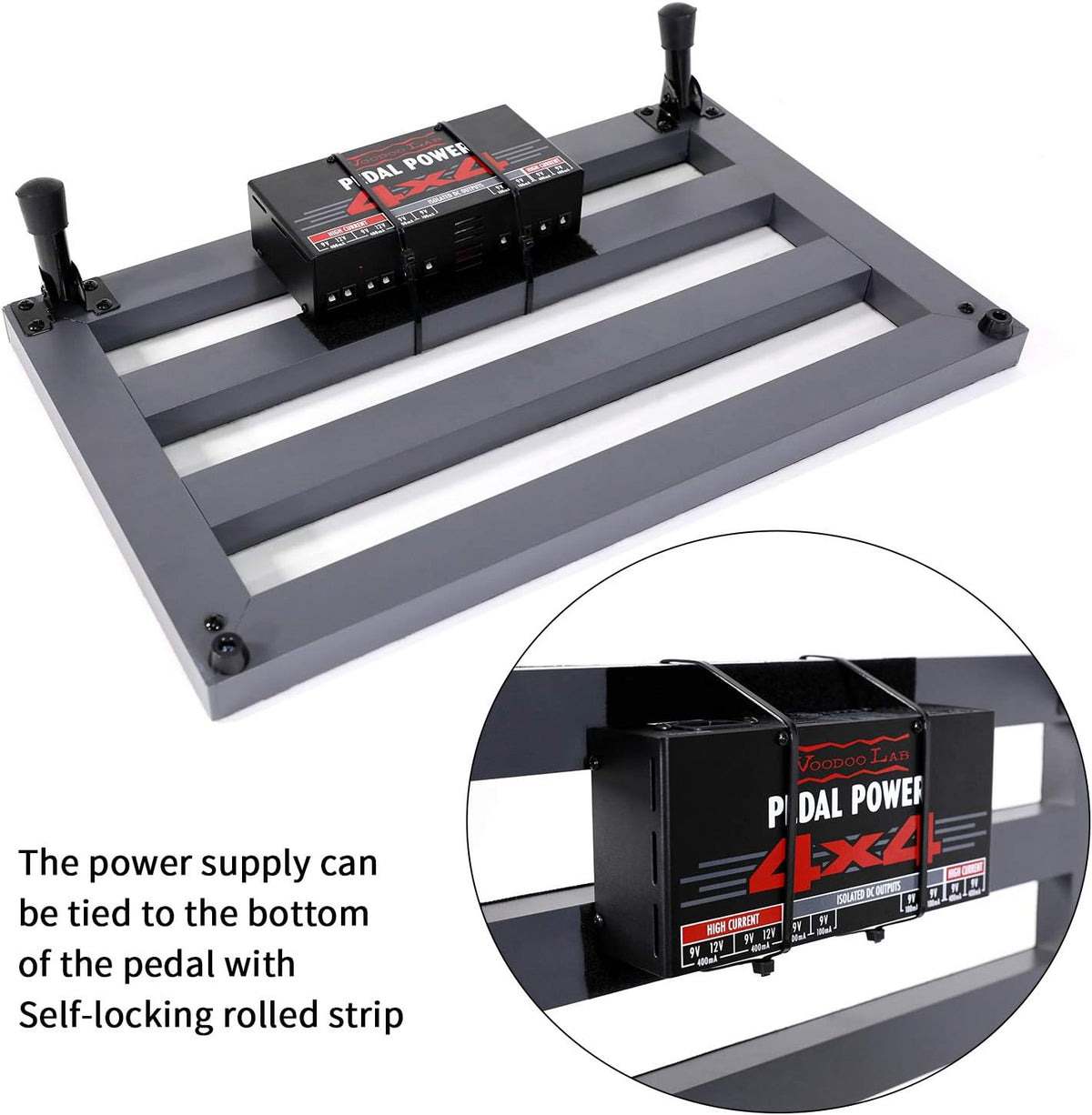 Aluminum Alloy Effect Pedalboard with Carry Case B704886