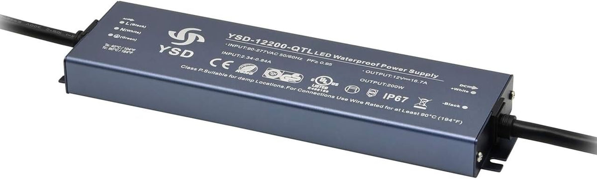12V 300W LED Driver Transformer, IP67 Waterproof, Pack of 2 L78329