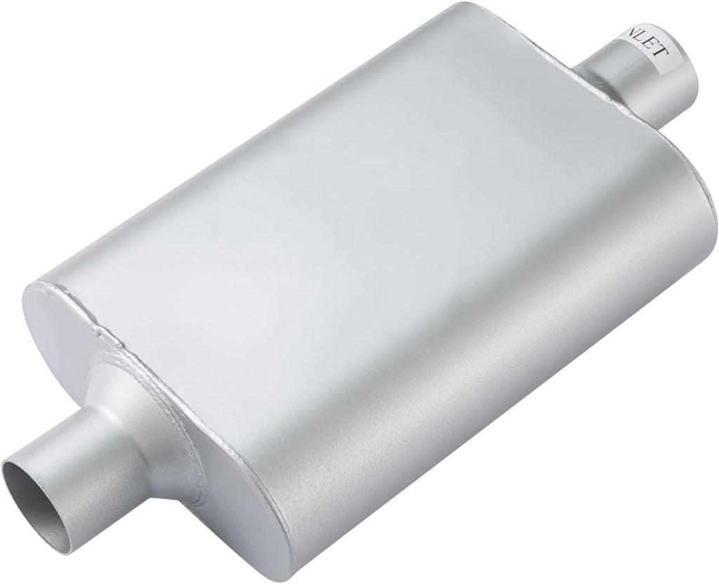 Dual Chamber 3 inch inlet/3 inch outlet Performance Automotive Muffler Exhaust Pack of 2 L864