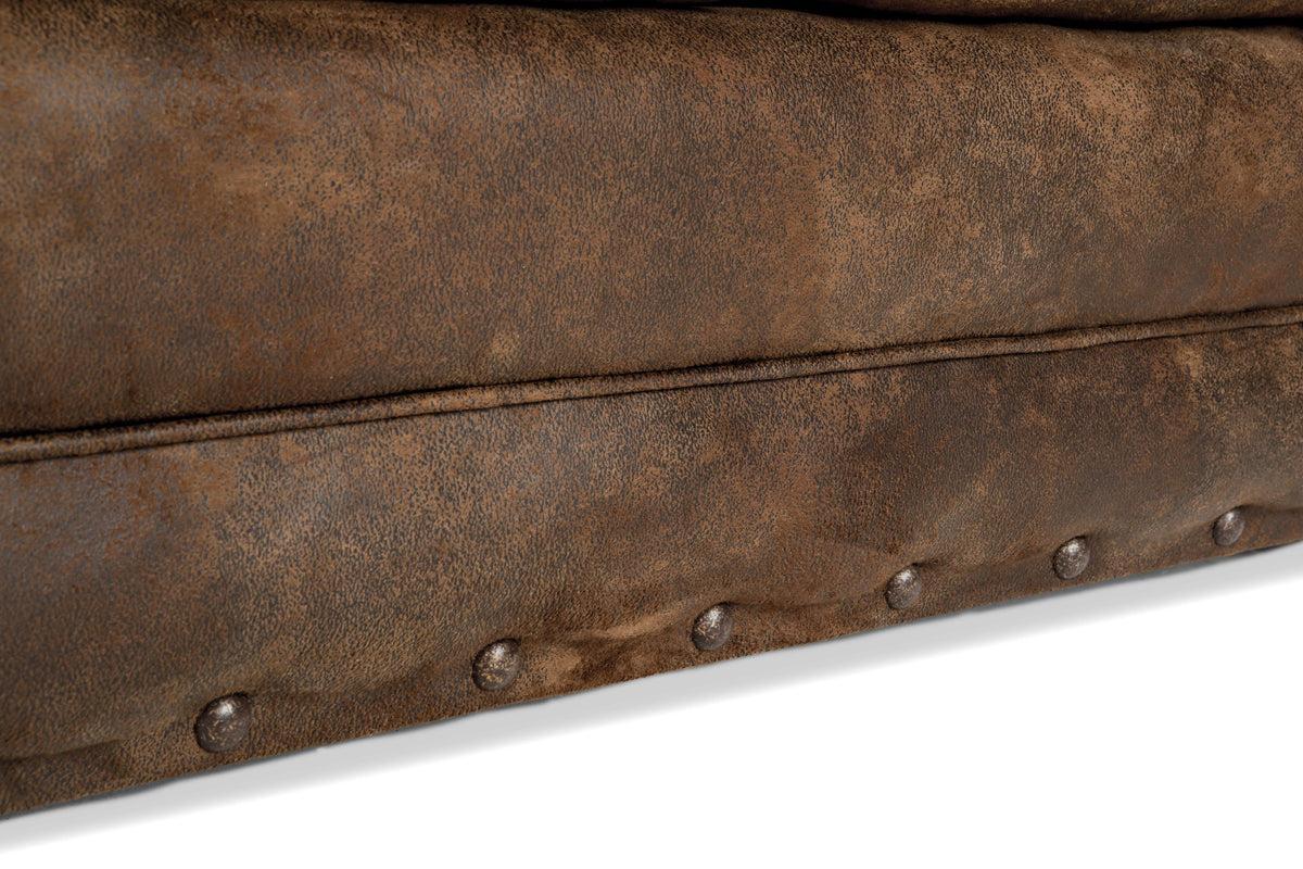 Microfiber Wild Horses Sofa in Brown Z314666