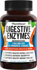 Digestive Enzymes with Probiotics & Herbs, Vegetarian, 60 Capsules J733