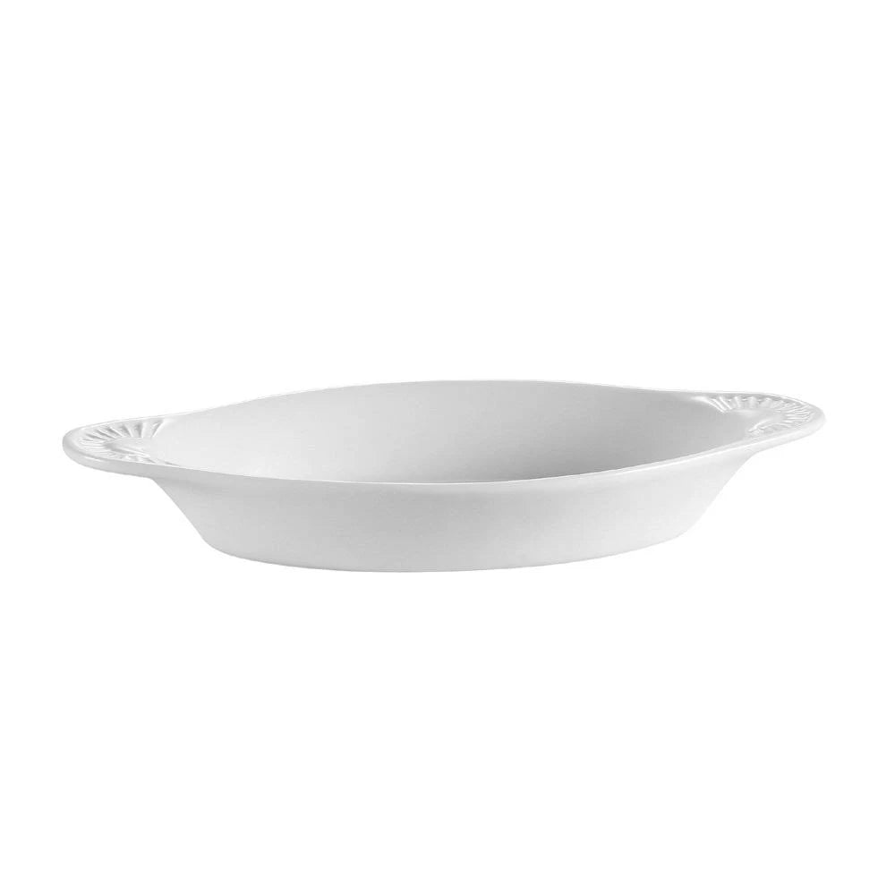 4-Ounce Stoneware Oval Baking Dish, American White, Box of 48 B944542