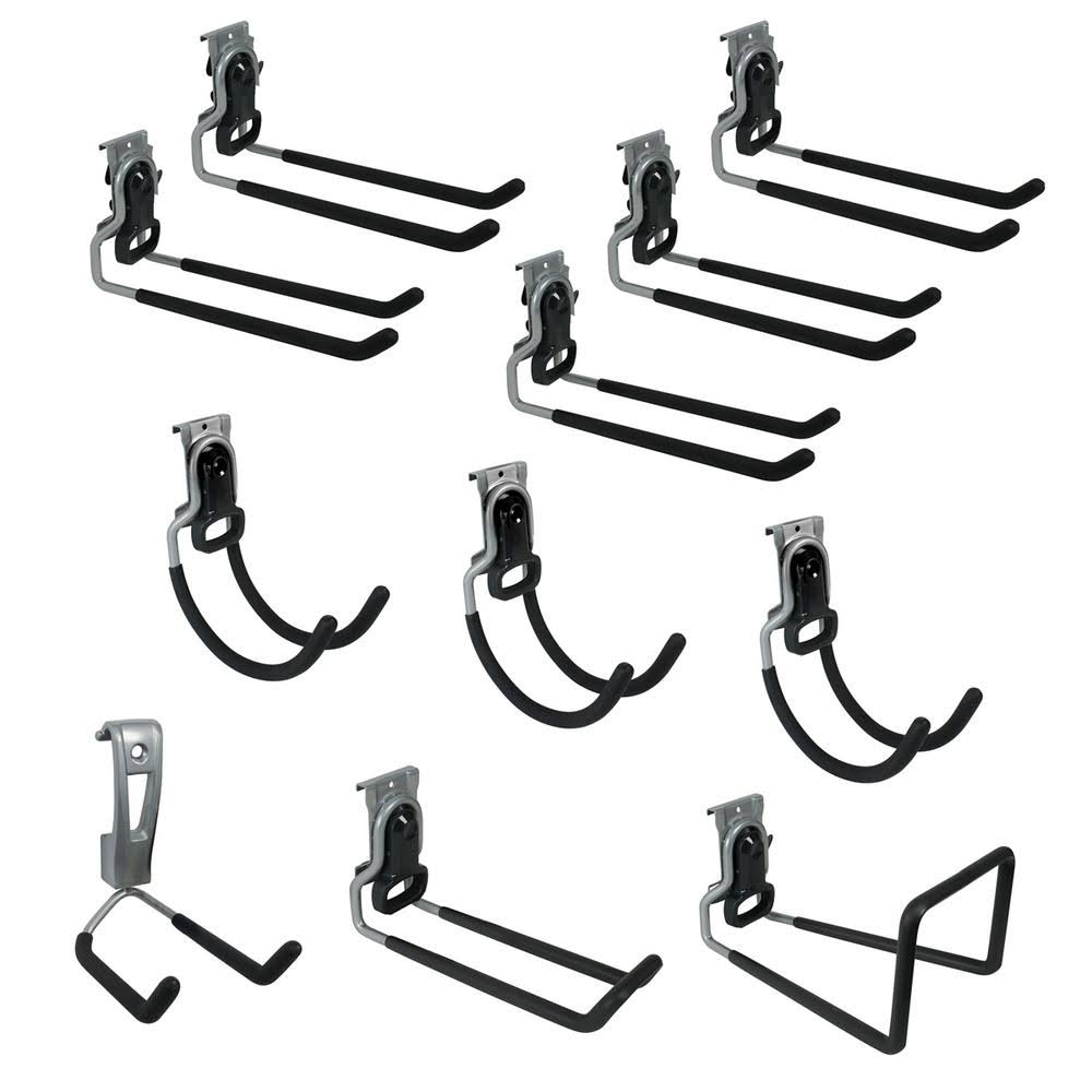 11 Piece Garage Rail Accessory Bundle O3650