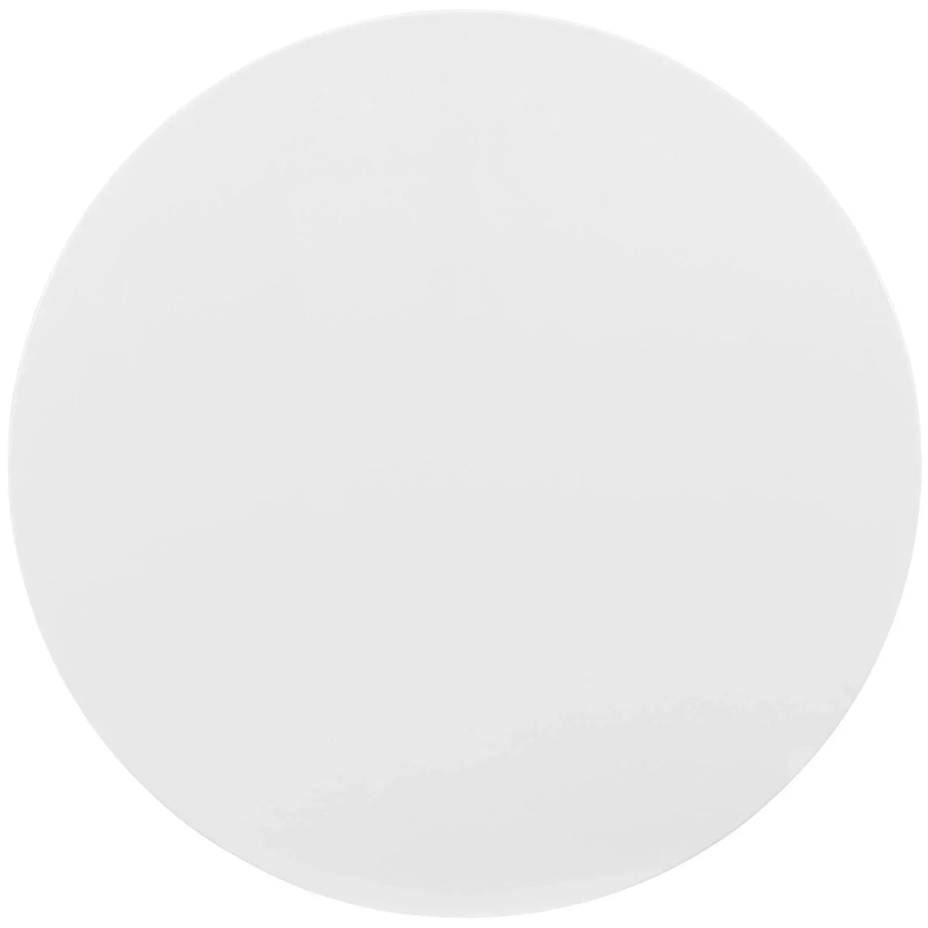 36" Round Wood Coffee Table in White V379201