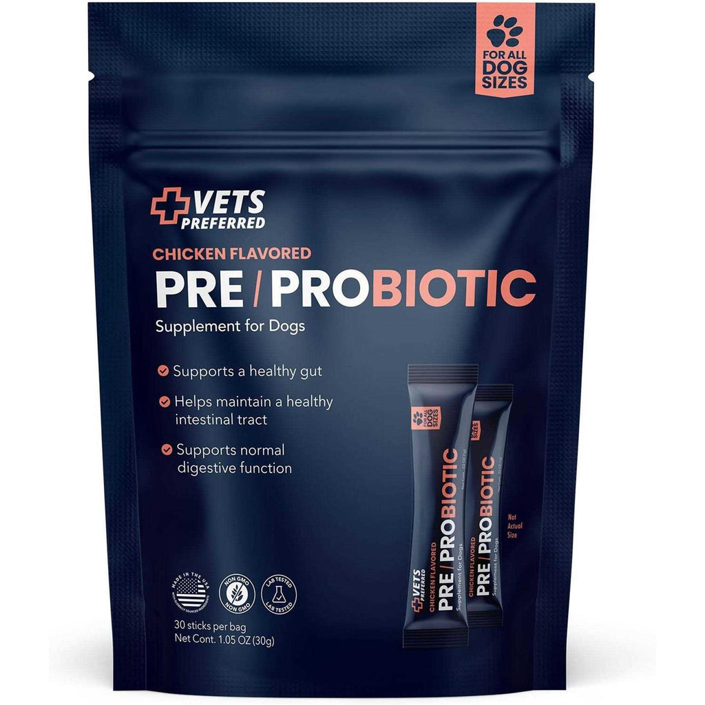 Chicken Flavored Pre-Probiotic Powder Supplement for Dogs 30 Sticks P3820