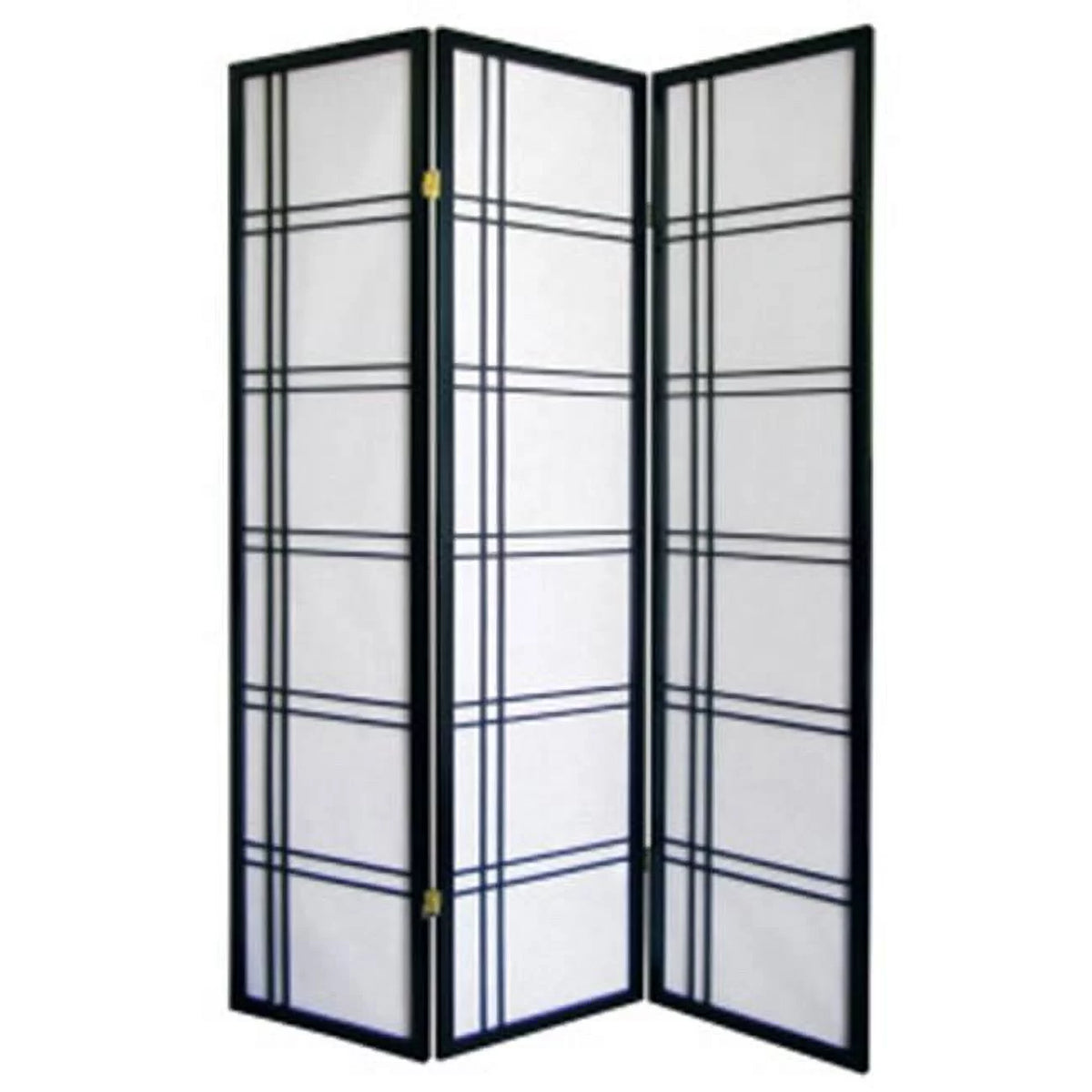 3-Panel Room Divider Black K84157