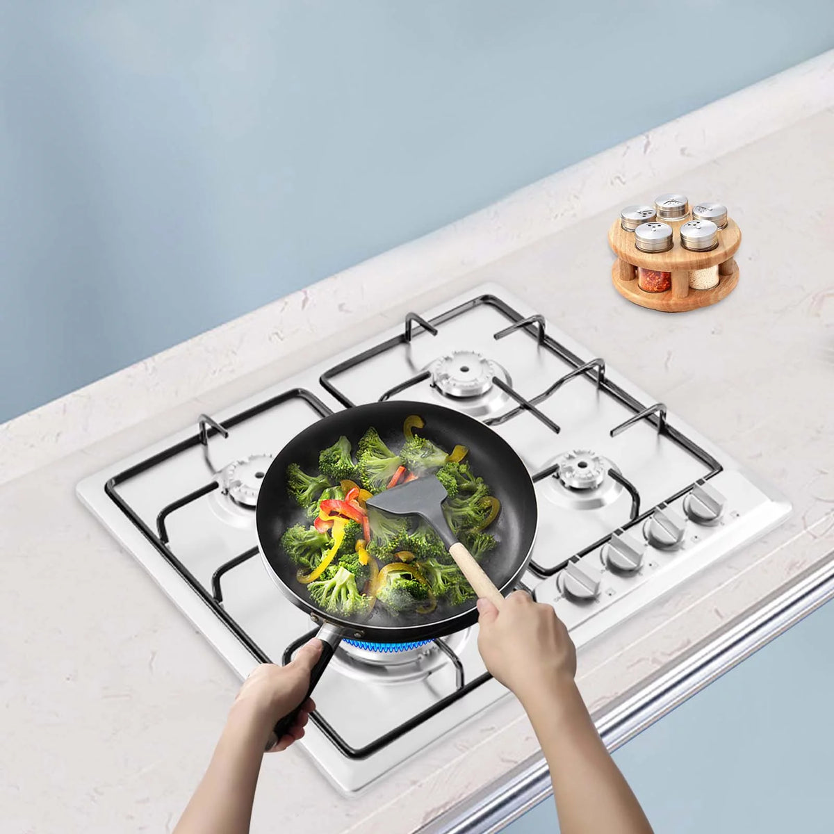 23 x 20 Stainless Steel 4 Burners Gas Cooktop G499