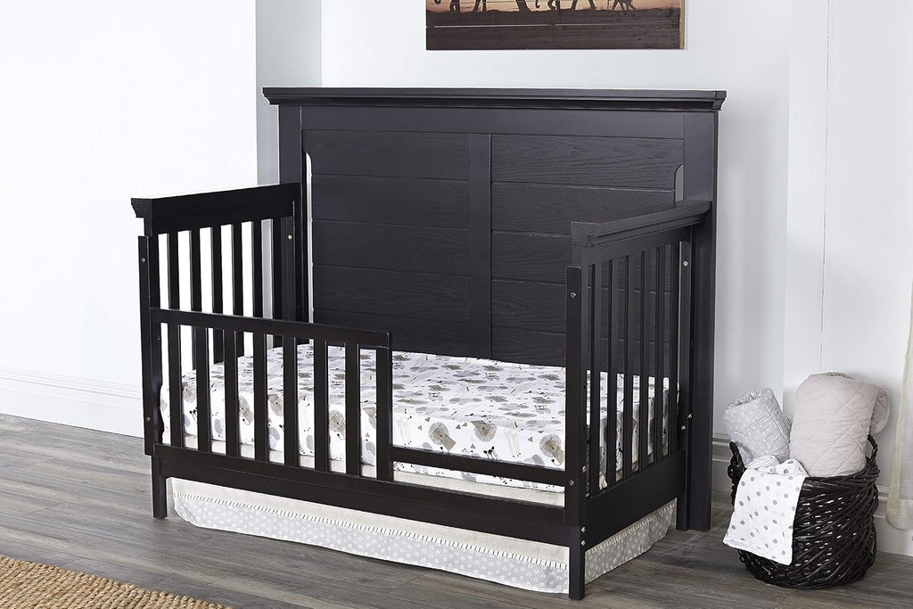 4 in 1 Convertible Crib in Classic Heritage Black Finish F446