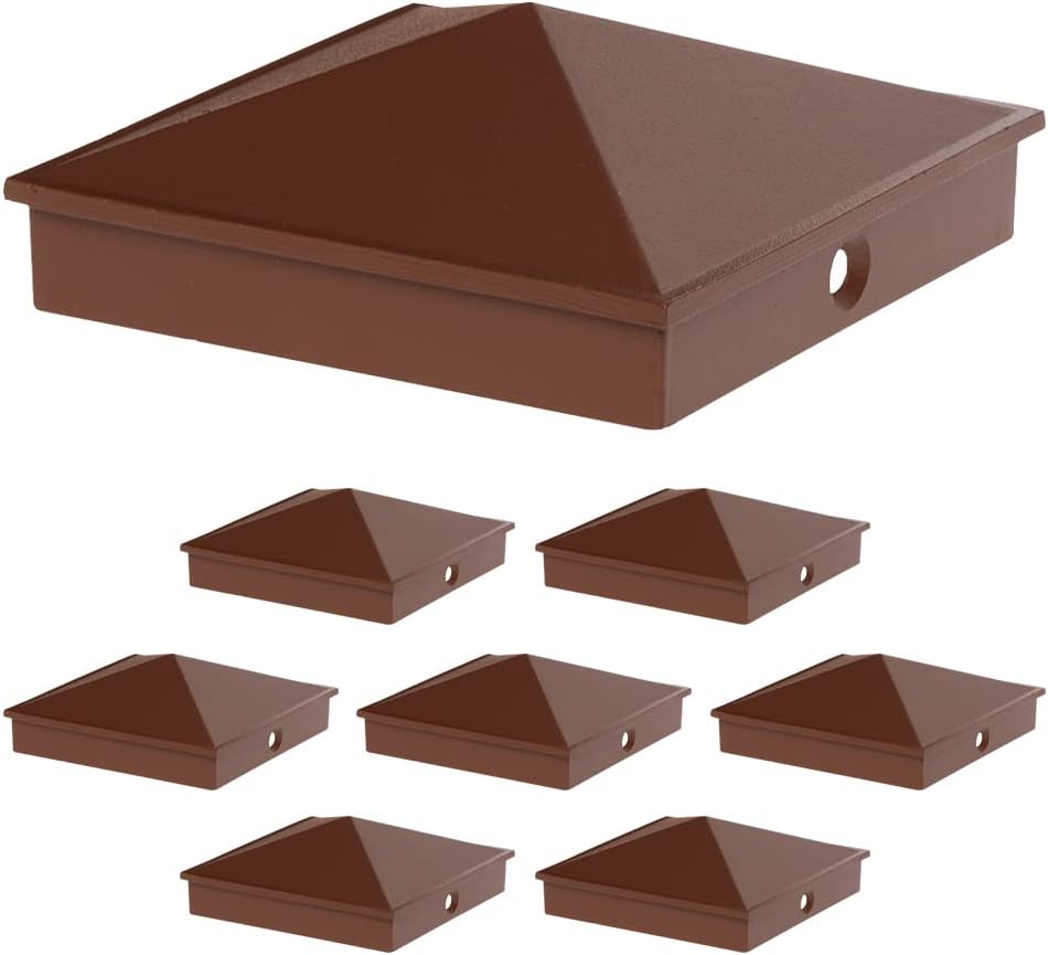 Black 12 Pack Aluminum Pyramid Post Cap Cover H22513