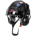 Vented Hard Hat with Double Visor and Chin Straps I4902