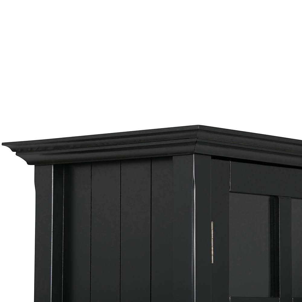 Black Medium Storage Cabinet Y80485
