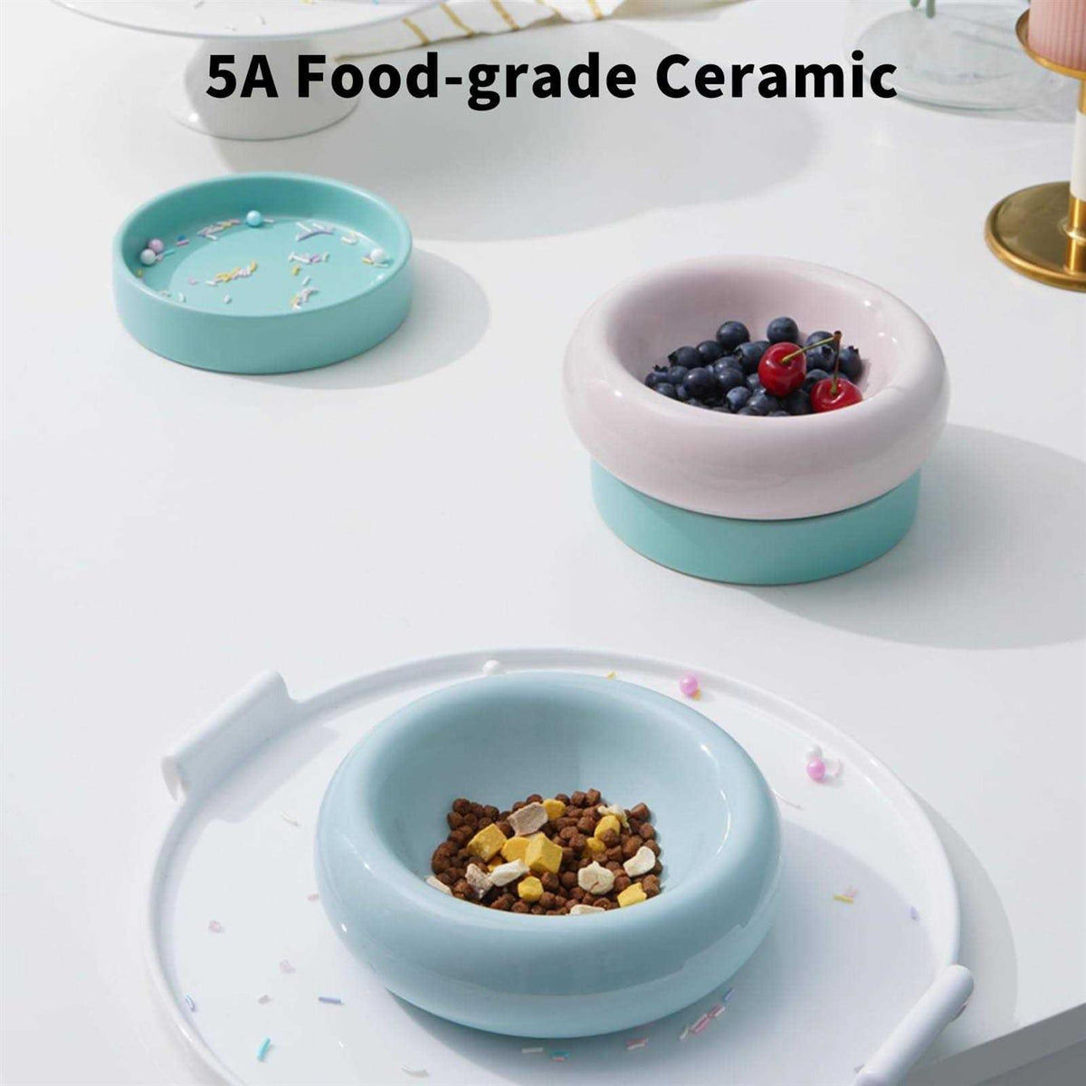 Ceramic Cat Food Bowl X5303