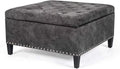 Square Tufted Storage Ottoman Bench M785