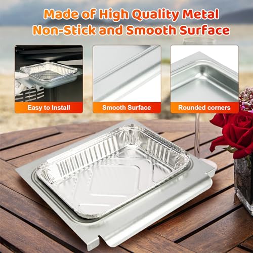 Grease Tray with Catch Pan and Foil Liner 10Pcs Aluminum Liner N57051