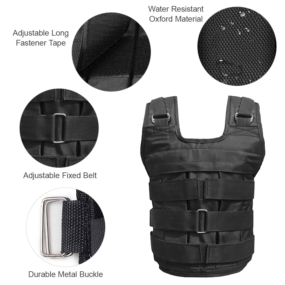 Adjustable Weighted Vest Oxford Exercise Weight Jacket G8080