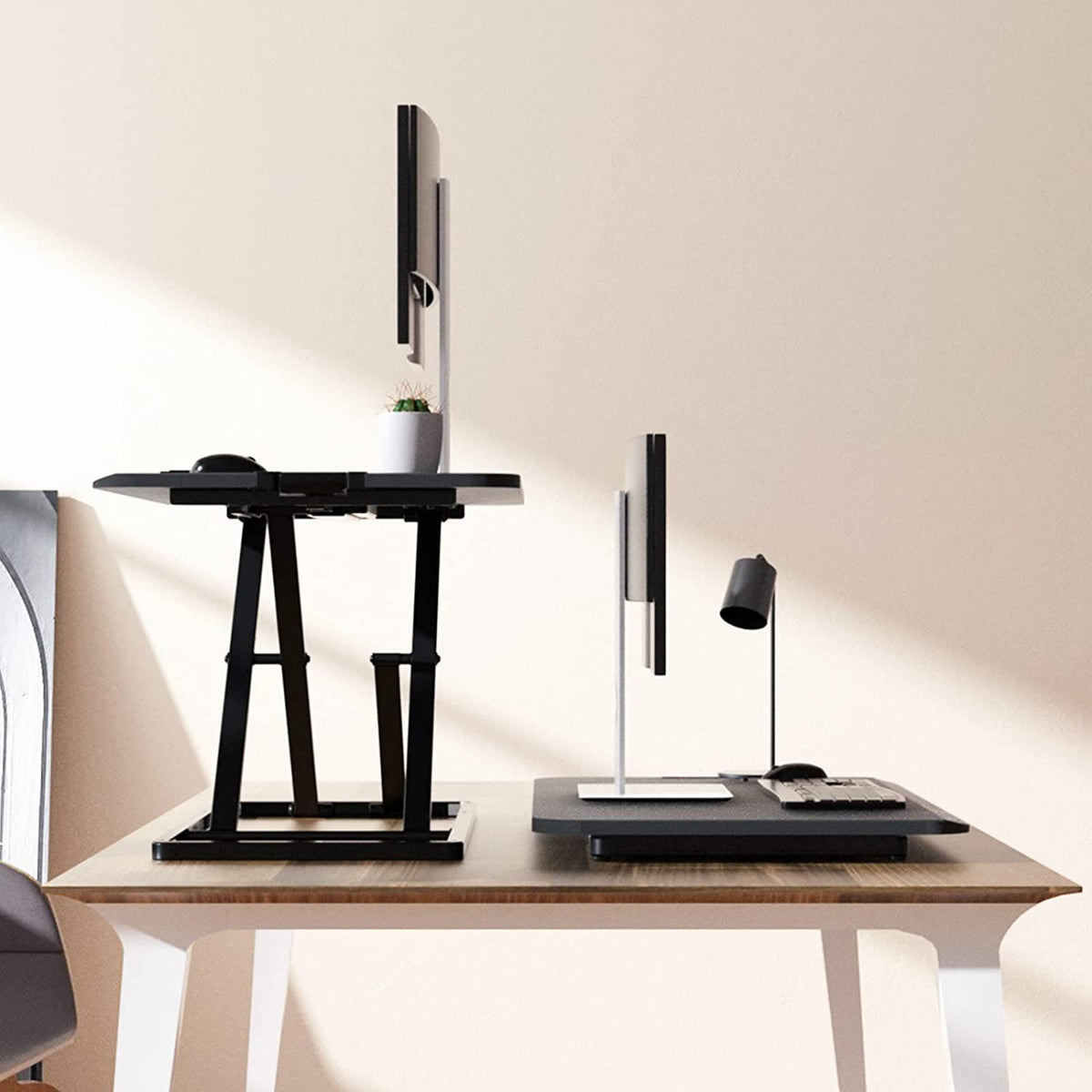 Black Adjustable Height Standing Desk Converter V2783