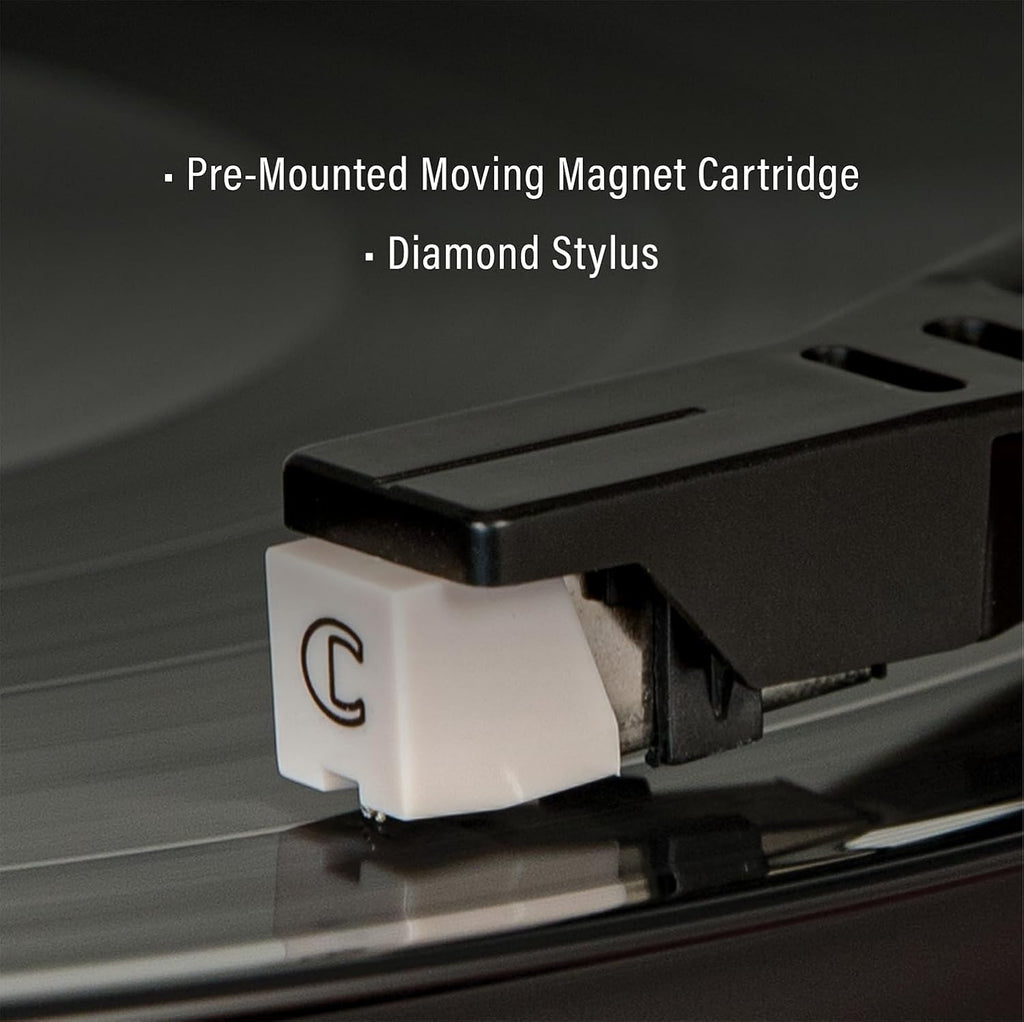Walnut Turntable System with Bluetooth, CD, AM/FM and Speakers L467123