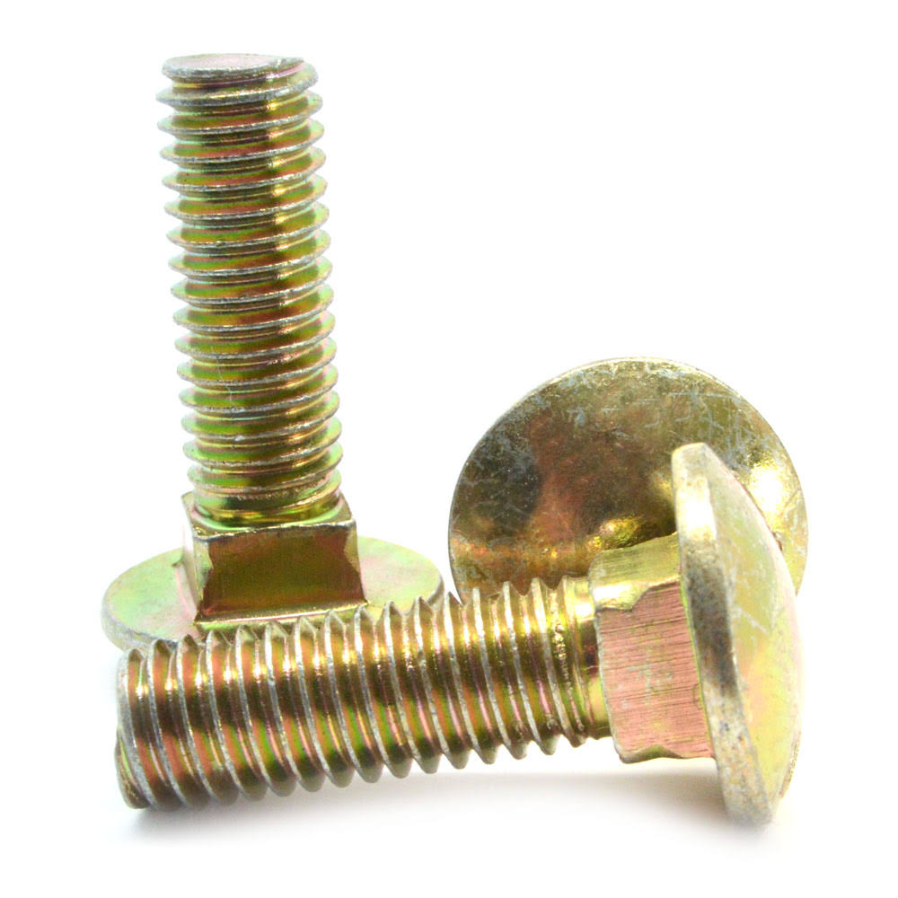 Grade 8 Carriage Bolt Alloy Steel Yellow Zinc Plated Pk 75 G28195