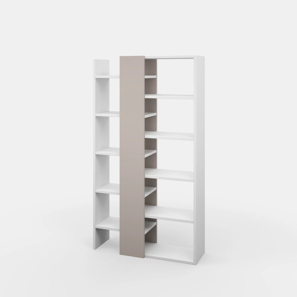 White Light Mocha Modern Bookcase J318313