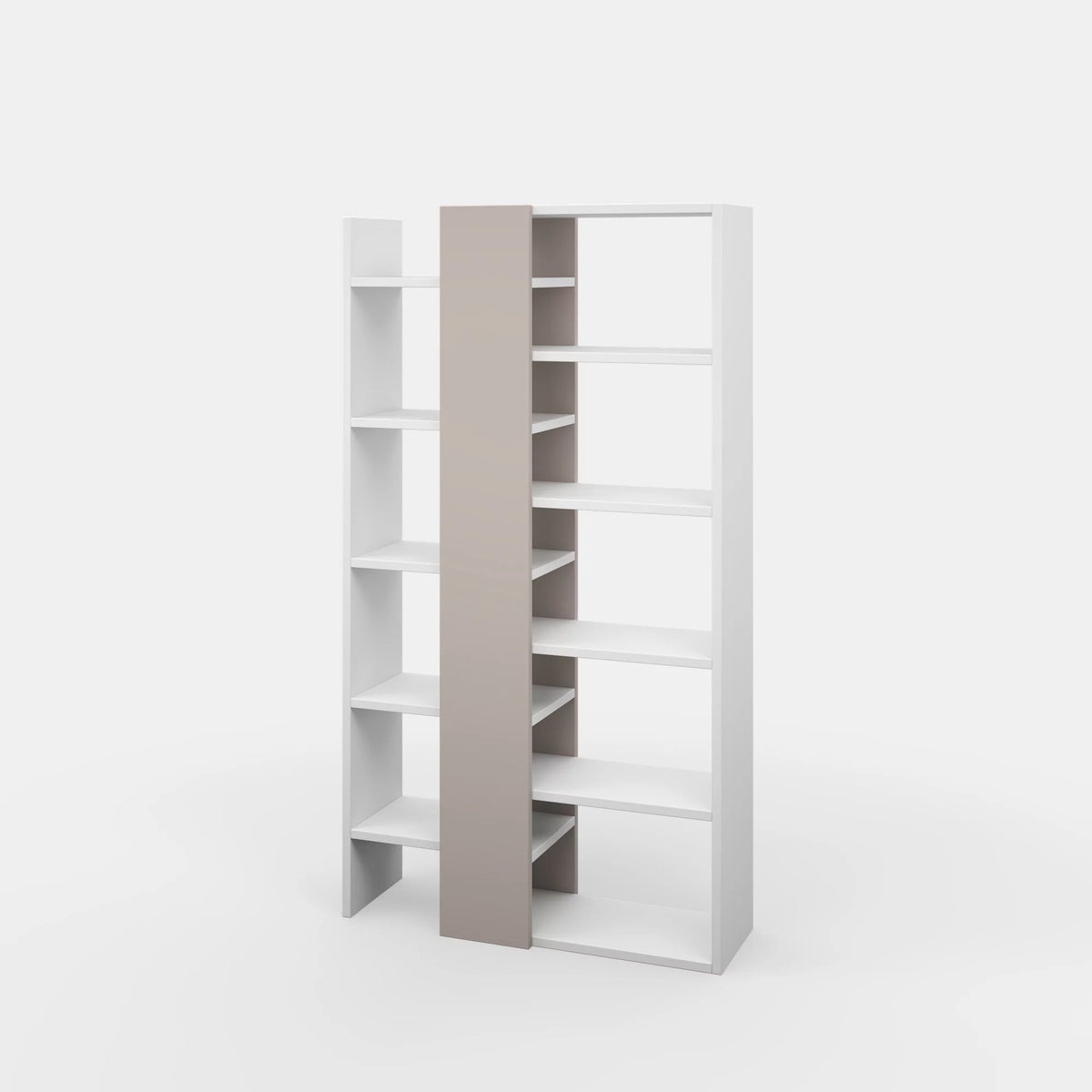 White Light Mocha Modern Bookcase J318313
