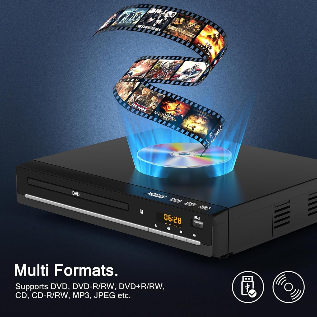 DVD Player with HDMI H725