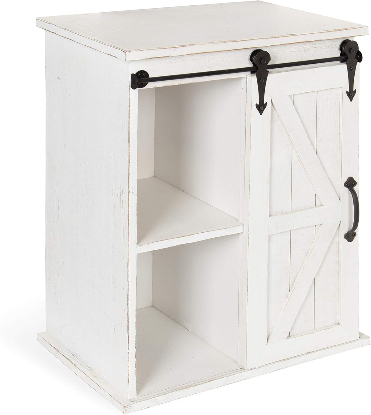 Wooden Freestanding Storage Cabinet with Sliding Barn Door E980607
