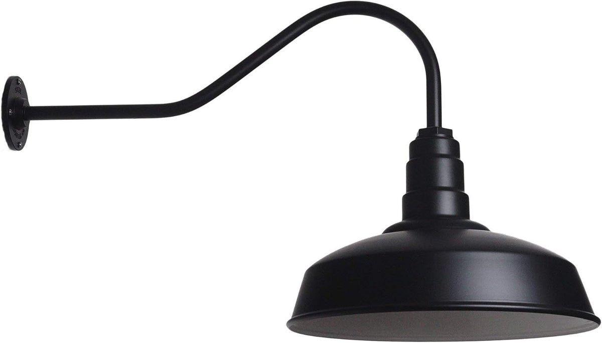 Gooseneck Barn Light Matte Black C74337