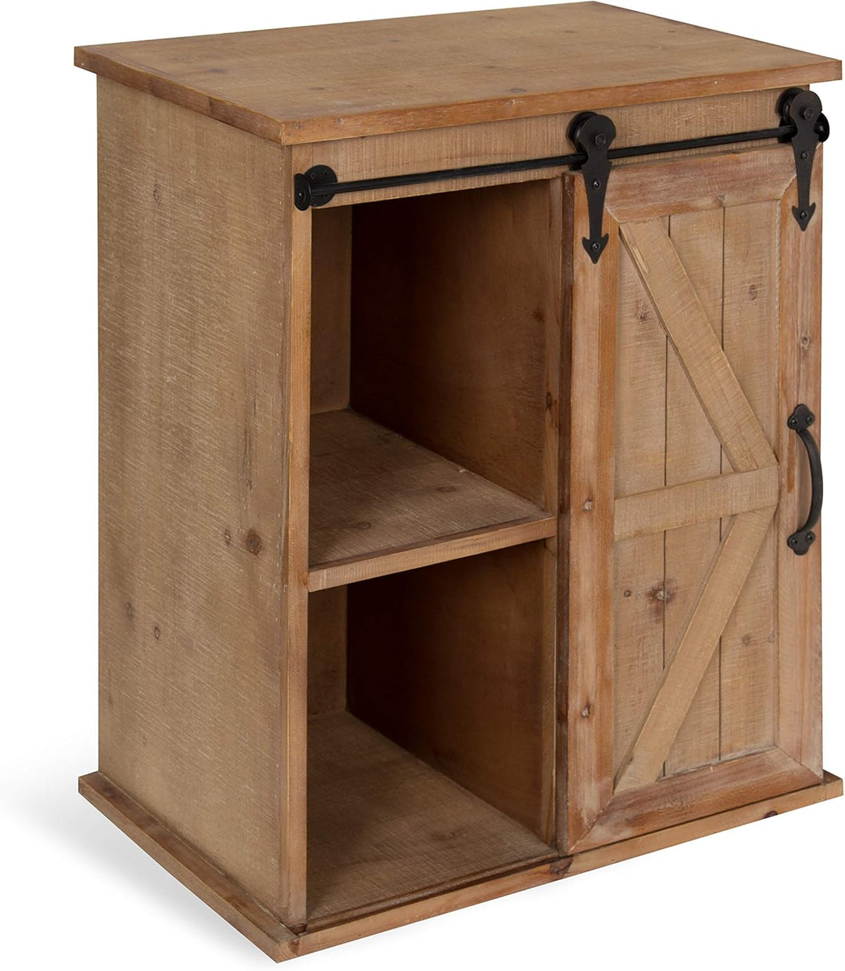 Wooden Freestanding Storage Cabinet with Sliding Barn Door E980607