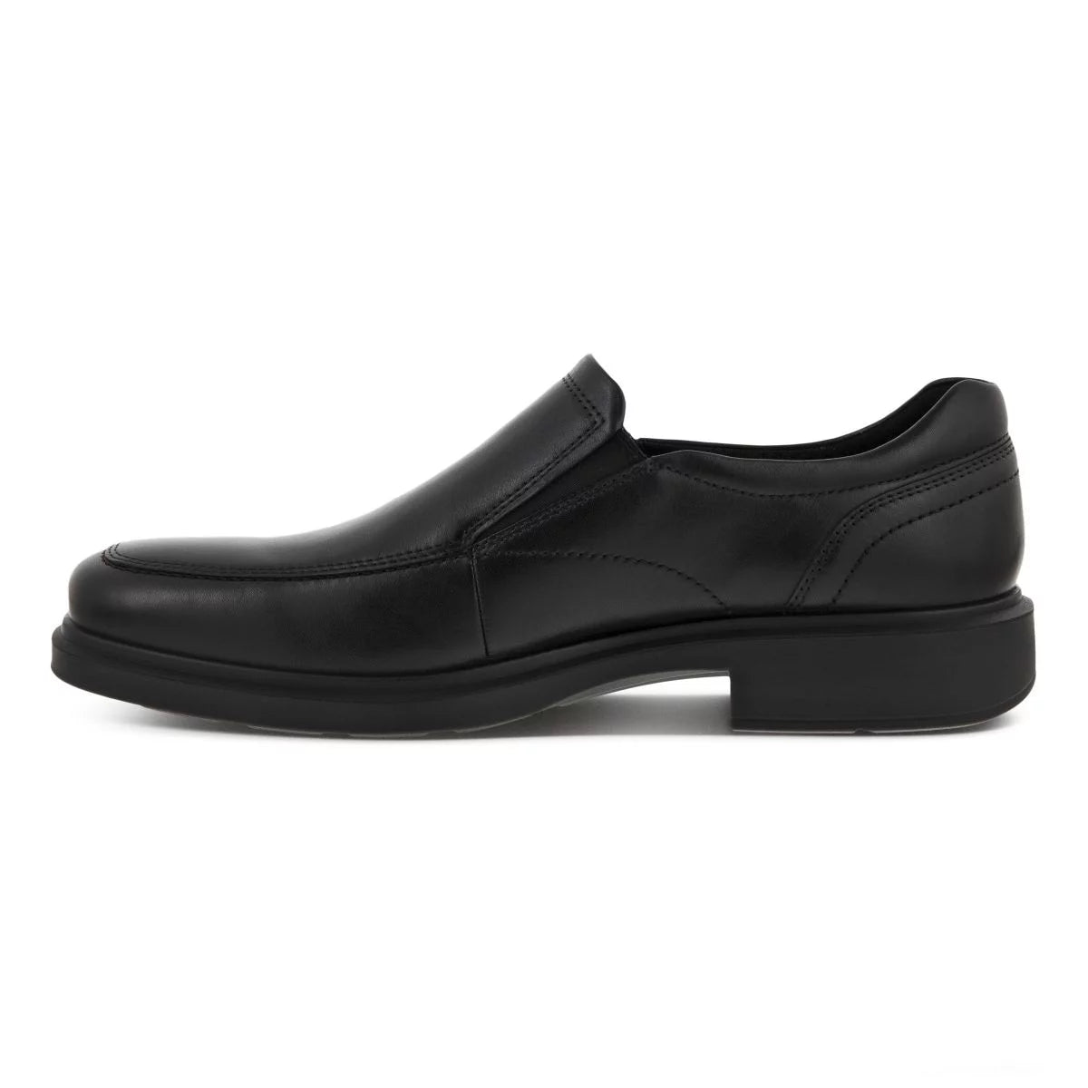 Black Leather Slip-on Shoes N48180