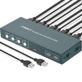 KVM Switch HDMI 4 Port Box, 4K@30Hz, with 4 USB-B and 4 HDMI Cables C976420