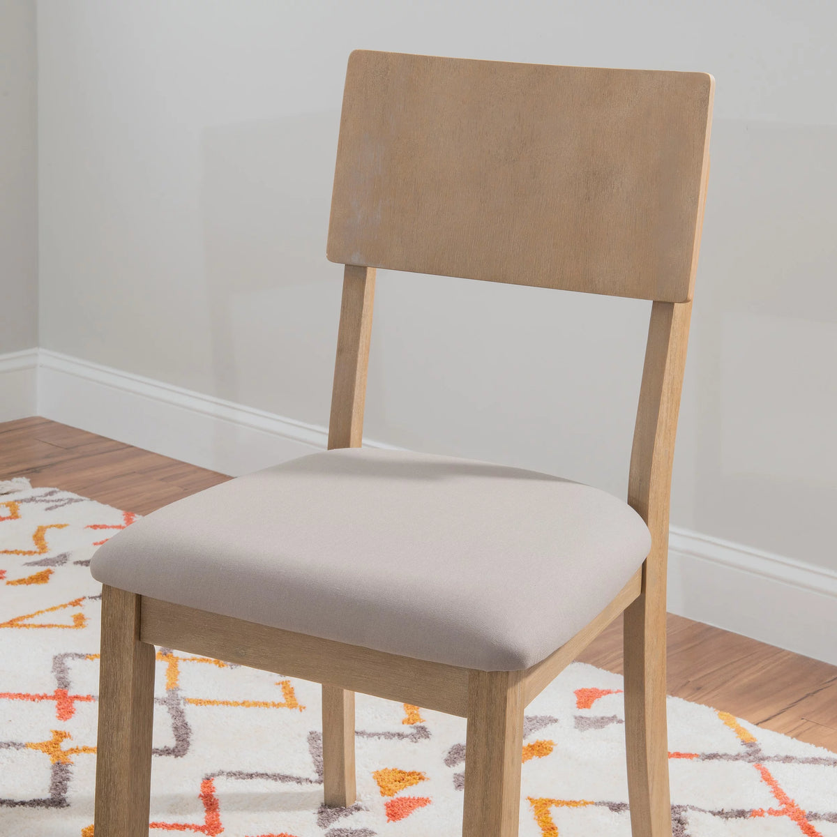 Gray Wash Upholstered Dining Chair Set of 2 K638313