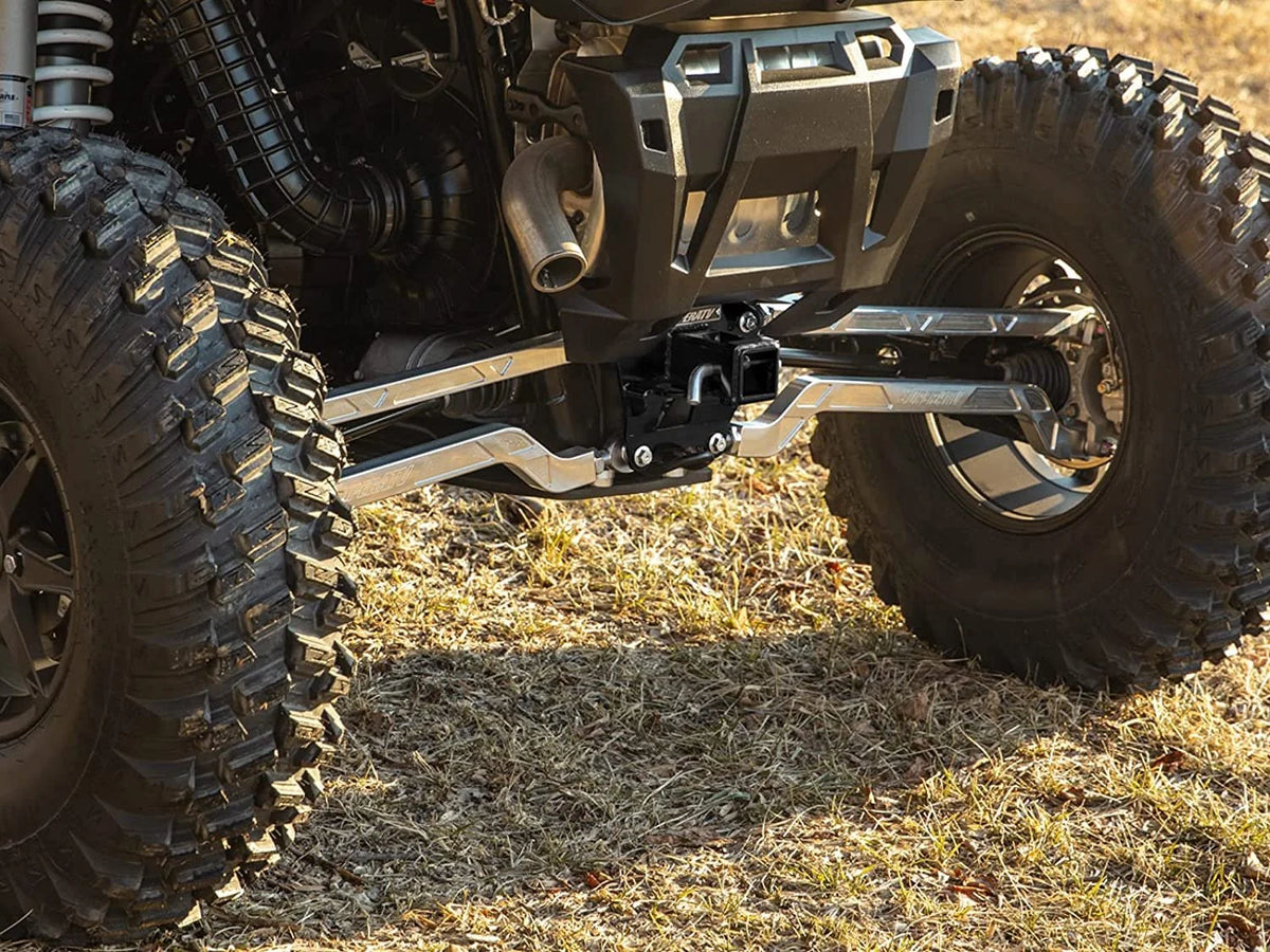 Black Rear Receiver Hitch for Polaris RZR XP Turbo S, 2" Heavy-Duty Steel C559