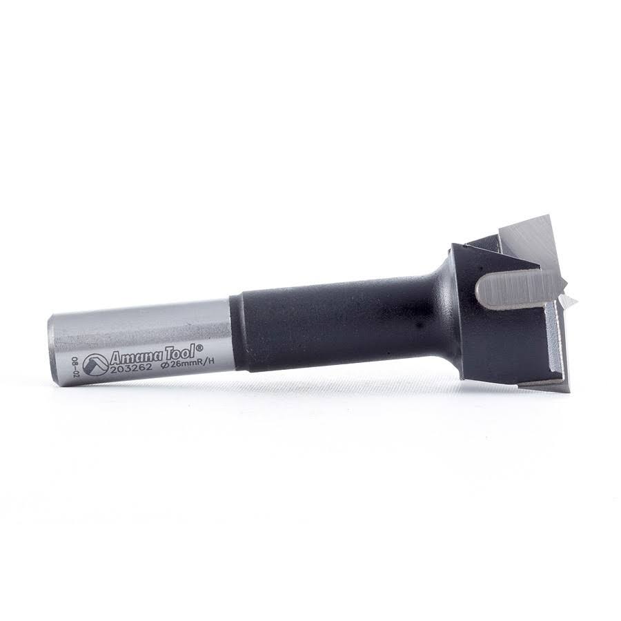 Carbide Tipped Hinge Boring Bit 26mm D x 70mm Long x 10mm Shank Y374