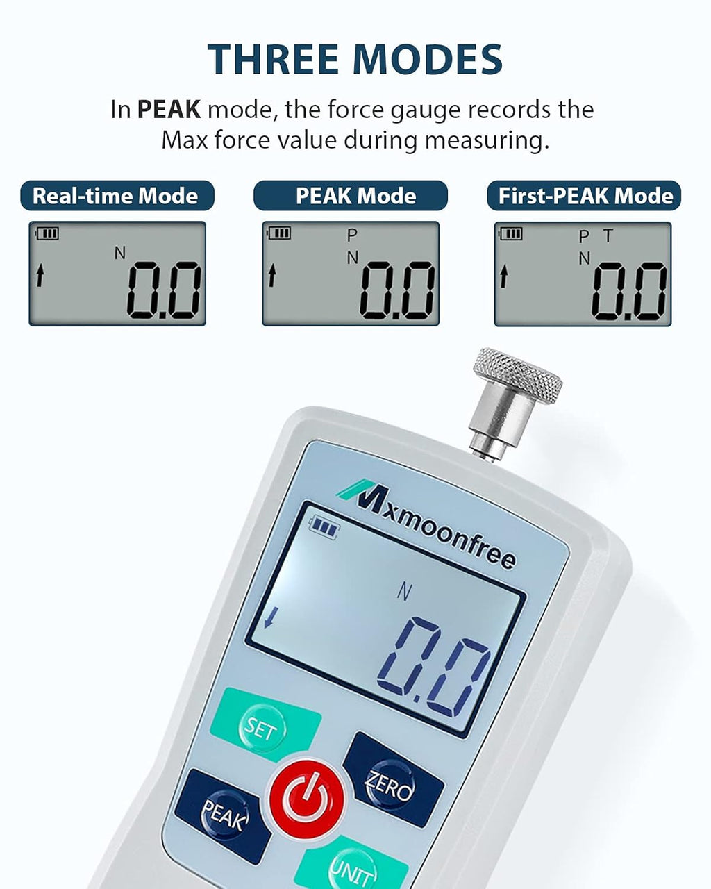 300N Digital Force Gauge Push Pull Gauge Portable Force Meter with Storage Case D839