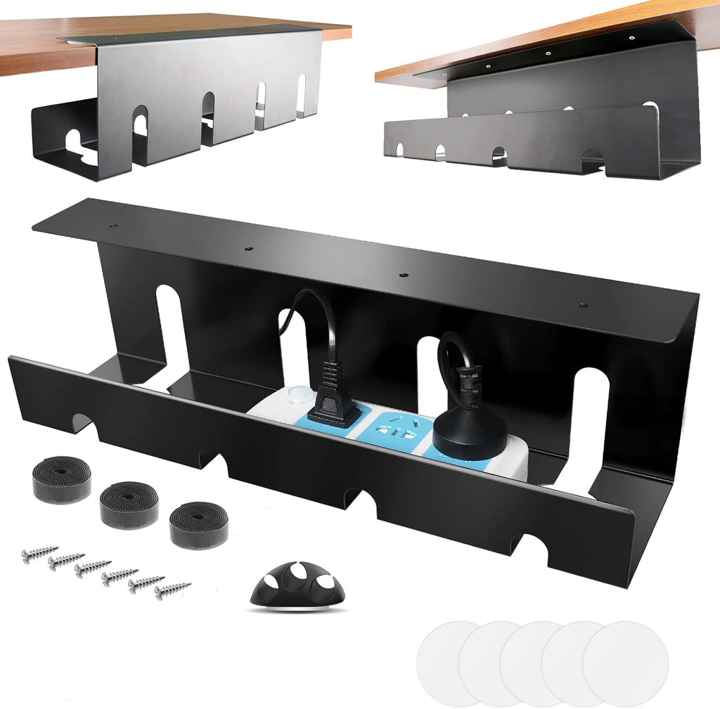 2 x 15.7 in Steel Black Cable Management Tray B97197
