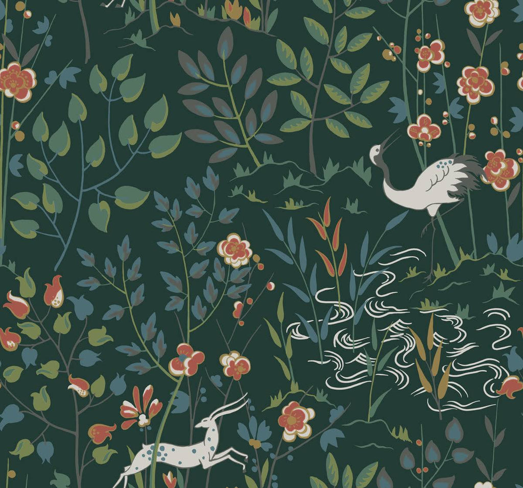 Dark Green Aspen Wallpaper Q685256