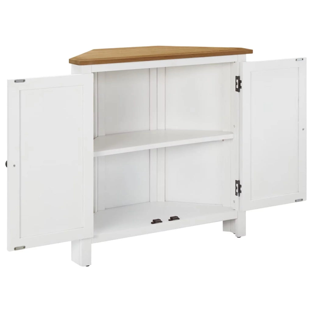 Solid Oak Wood Corner Cabinet C377696