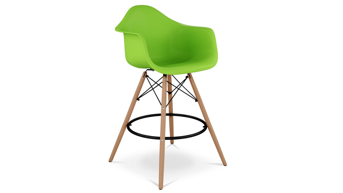 Set of 4 Green Counter Height Stool W2006