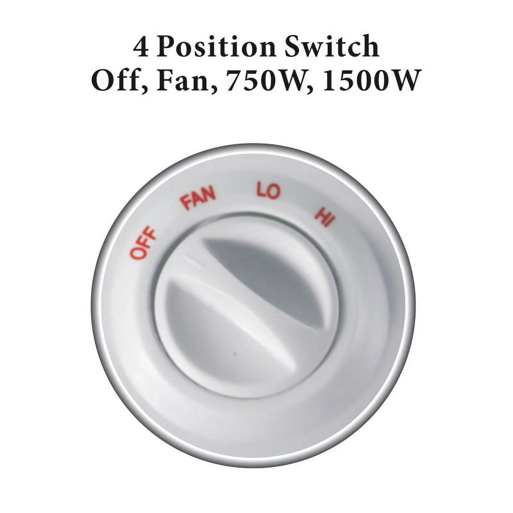 Portable Oscillating Fan Heater with Thermostat H381